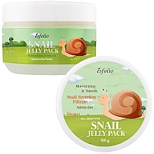 Kup Nawilżająca maska do twarzy ze śluzem ślimaka - Esfolio Snail Shape Memory Jelly Pack