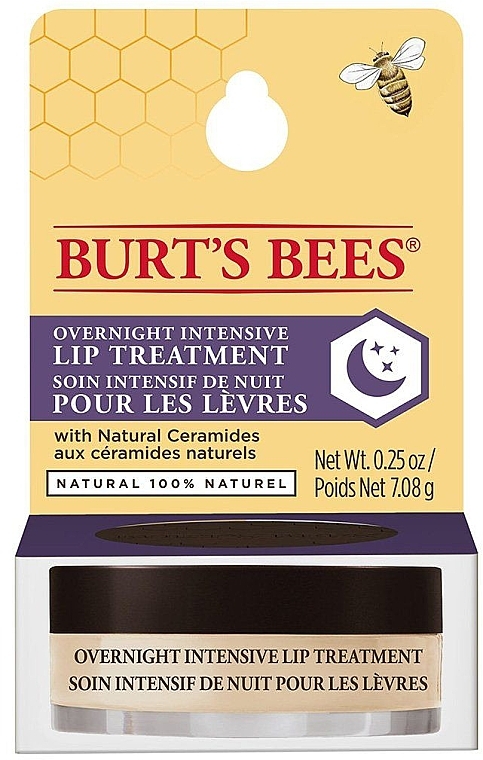 Krem do ust na noc - Burt's Bees Overnight Intensive Lip Treatment — Zdjęcie N3