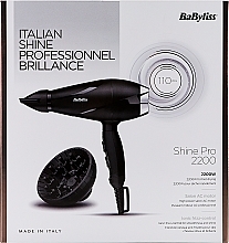 Suszarka do włosów 6713DE - BaByliss Shine Pro 2100 2200 W Black — Zdjęcie N2