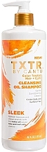 Kup Nawilżający szampon do włosów normalnych i suchych - Cantu TXTR Sleek Cleansing Oil Shampoo