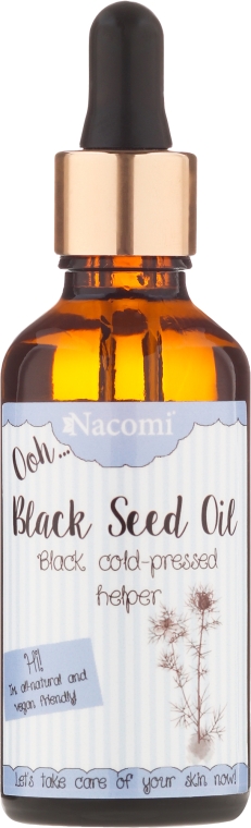 Olej z czarnuszki z pipetą - Nacomi