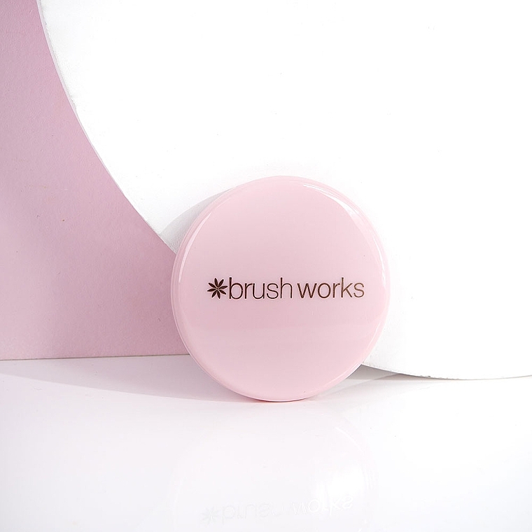 Lustro kieszonkowe, różowe - Brushworks Compact Mirror — Zdjęcie N6