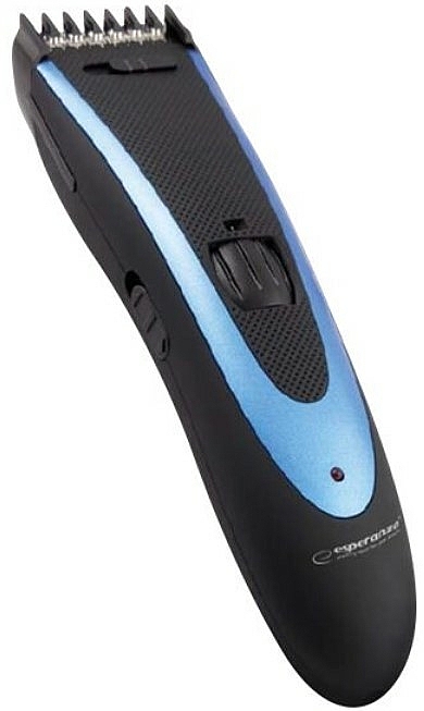 Maszynka do strzyżenia włosów, czarno-niebieska - Esperanza EBC004 Hair Clippers Apollo Black-Blue — Zdjęcie N1
