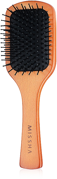 Grzebień do włosów - Missha Wooden Cushion Medium Hair Brush — Zdjęcie N3