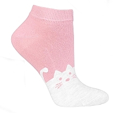 Kup Krótkie skarpetki damskie Cats, różowo-szare - Moraj