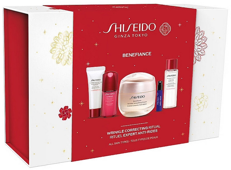 Zestaw, 5 produktów - Shiseido Benefiance Wrinkle Correcting Ritual & Ginza Night Eau de Parfum Intense — Zdjęcie N2