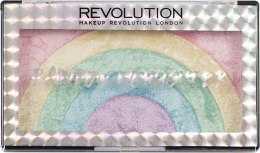 Tęczowy rozświetlacz do twarzy - Makeup Revolution Rainbow Highlighter — Zdjęcie N3