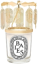 Zestaw - Diptyque Baies Scented Candle and Carousel Gift Set (candle/190g + acc/1pc) — Zdjęcie N1