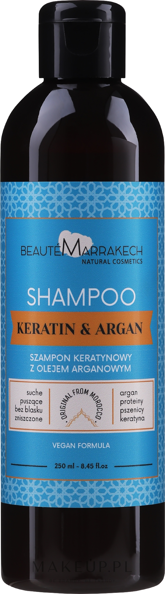 Keratynowy szampon z olejem arganowym - Beaute Marrakech Argan Shampoo  — Zdjęcie 250 ml