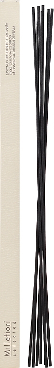 Zapasowe patyczki rattanowe do dyfuzora 350 ml, 7 szt., czarne - Millefiori Milano Selected Sticks — Zdjęcie N1