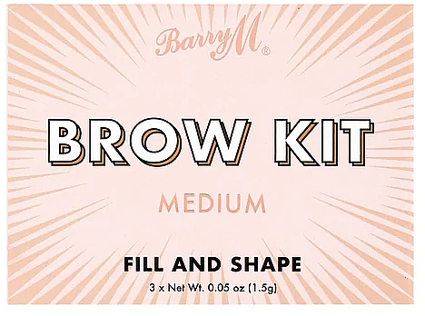 Zestaw do stylizacji brwi - Barry M Fill and Shape Brow Kit  — Zdjęcie N2