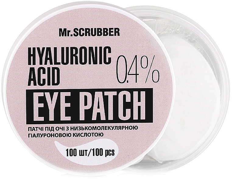 Płatki pod oczy z kwasem hialuronowym - Mr.Scrubber Hyaluronic Acid 0,4% Eye Patch  — Zdjęcie N1