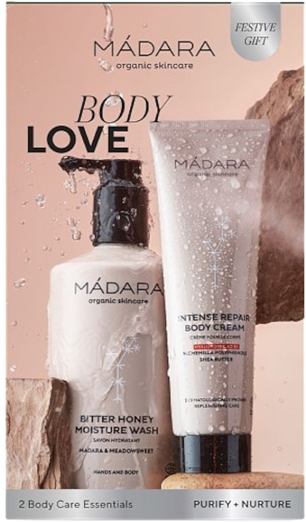 Zestaw - Madara Cosmetics Body Love Duo Set (b/cr/150ml + wash/500ml) — Zdjęcie N2