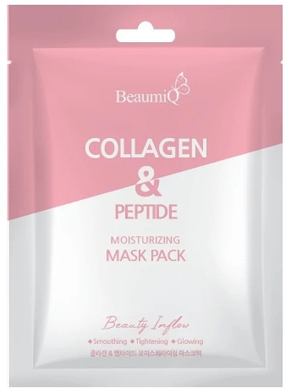 Maska na twarz z kolagenem - BeaumiQ Mask Pack Collagen & Peptide  — Zdjęcie N1