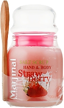Kup Peeling solny do rąk i ciała Truskawka - Marjinal Hand&Body Strawberry Salt Scrub