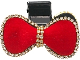 Kup Klips krabowy, czarno-czerwony z kamieniami - Lolita Accessories