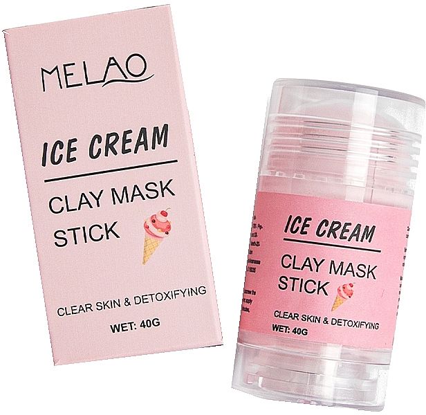 Glinkowa maska w sztyfcie do twarzy Lody - Melao Ice Cream Clay Mask Stick — Zdjęcie N2