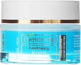 Nawilżający krem do cery odwodnionej i suchej Kokos i aloes - Bielenda Hydra Care — Zdjęcie N2