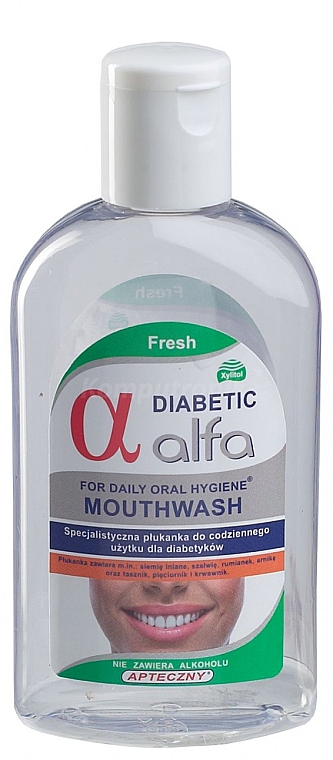 Specjalistyczna płukanka dla diabetyków - Alfa Diabetic Fresh — Zdjęcie N2
