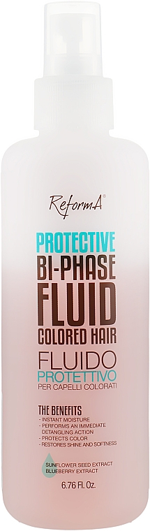Ochronny dwufazowy fluid do włosów farbowanych - ReformA Protective Bi-Phase Fluid For Colored Hair