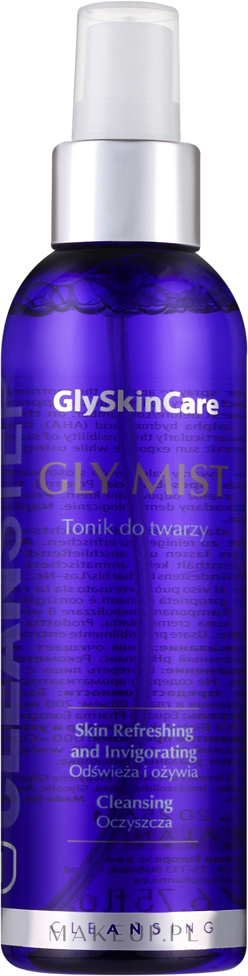 Odświeżająco-ożywiający tonik oczyszczający do twarzy - GlySkinCare Gly Mist CleanStep — Zdjęcie 200 ml