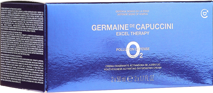 Zestaw - Germaine de Capuccini Excel Therapy O2 Pollution Defense (f/cr/2x50ml) — Zdjęcie N1