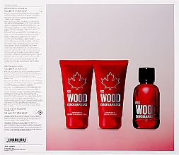 Dsquared2 Red Wood - Zestaw (edt 50 ml + sh/gel 50 ml + b/lot 50 ml) — Zdjęcie N3