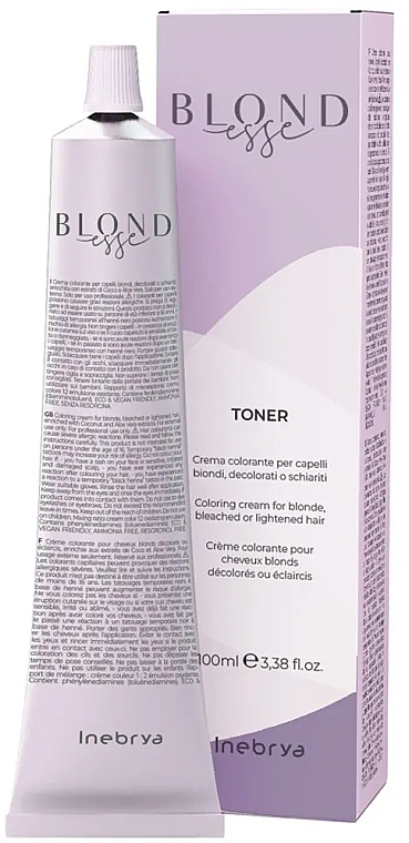 Toner w kremie do włosów blond - Inebrya Blondesse Toner  — Zdjęcie N1