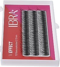 Kępki rzęs Efekt V B 0,10, 12 mm - Ibra 10 Flares Eyelash — Zdjęcie N2