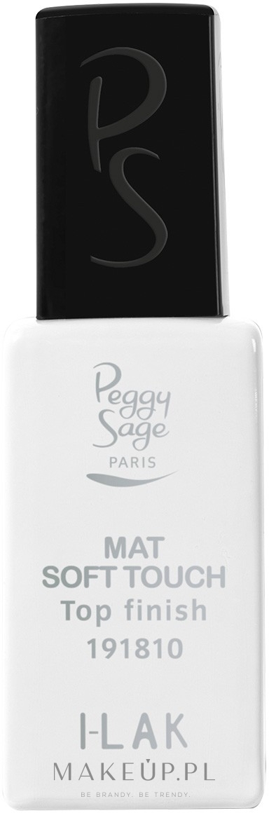 Matowy top do paznokci - Peggy Sage Top Finish Mat Soft Touch I-Lak — Zdjęcie 11 ml