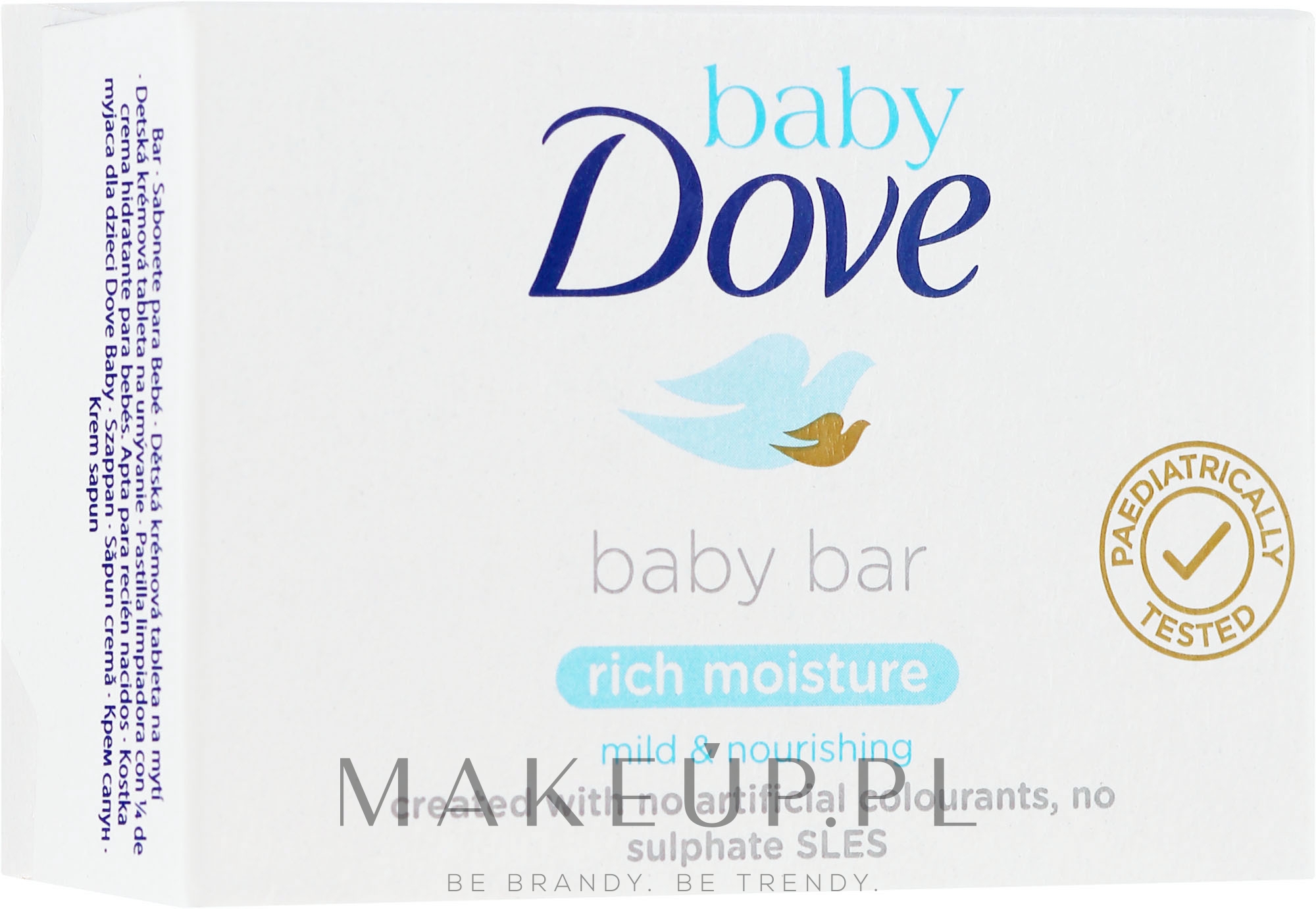 Silnie nawilżające mydło w kostce dla dzieci - Dove Baby Rich Moisture Baby Bar — Zdjęcie 75 g