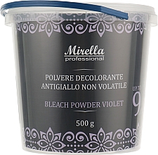 Kup Rozświetlający puder do włosów przeciw żółtym tonom - Mirella Bleach Powder Violet