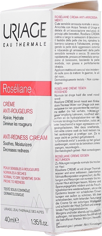 PRZECENA! Kojący krem do cery naczynkowej i skłonnej do zaczerwienień - Uriage Sensitive Skin Roséliane Anti-Redness Cream * — Zdjęcie N3