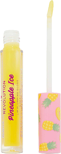 Błyszczyk do ust z efektem powiększenia - I Heart Revolution Tasty Pineapple Ice Plumping Lip Gloss — Zdjęcie N2