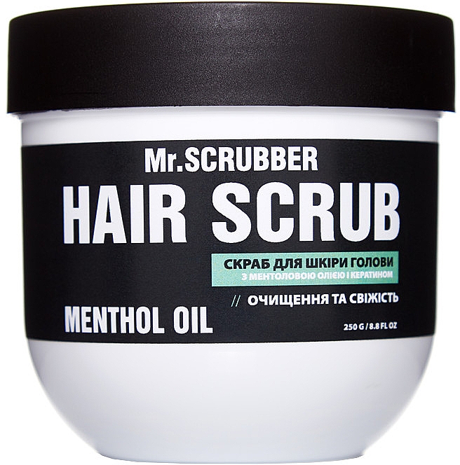 Peeling do skóry głowy z olejkiem mentolowym i keratyną - Mr.Scrubber Menthol Oil Hair Scrub — Zdjęcie N1