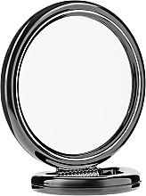 Kup 	Okrągłe lusterko dwustronne na podstawce, 15 cm, 9502, czarne - Donegal Mirror