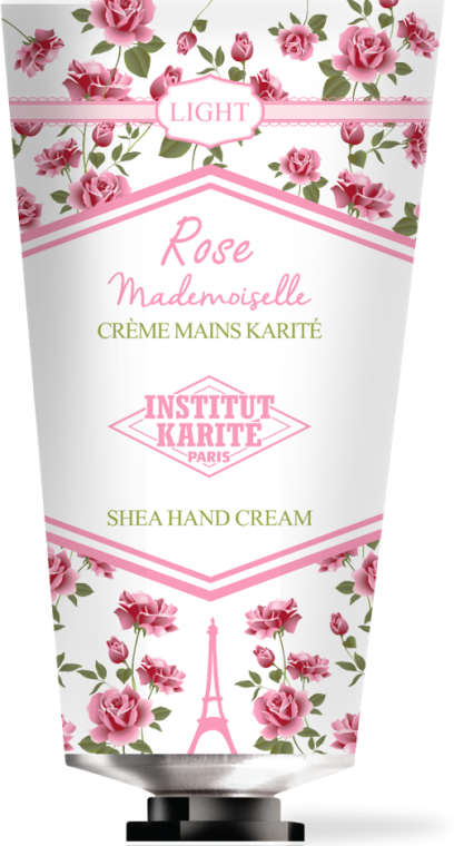 Krem do rąk - Institut Karite Rose Mademoiselle Light Shea Hand Cream — Zdjęcie N1
