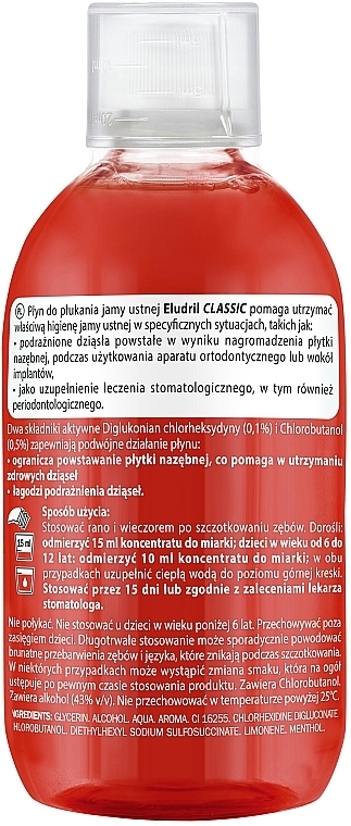 Antybakteryjny i łagodzący płyn do płukania jamy ustnej - Pierre Fabre Oral Care Eludril Classic Mouthwash — Zdjęcie N2