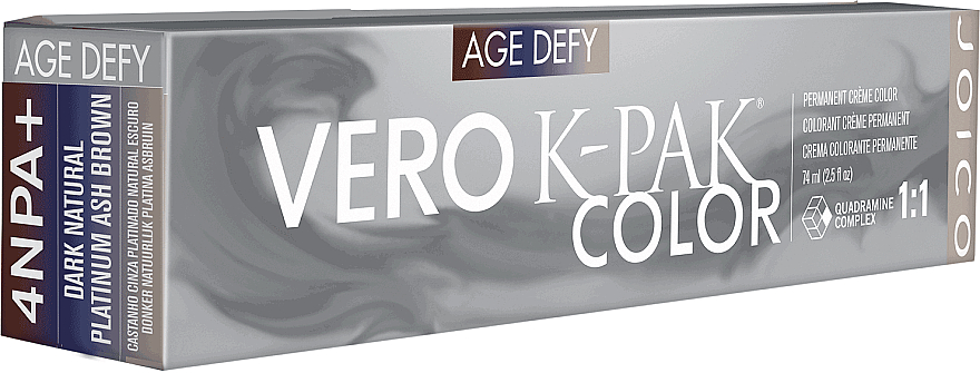 Farba do włosów - Joico Vero K-Pak Age Defy Color Permanent Cream Color — Zdjęcie N1