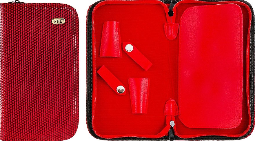 Etui na narzędzia fryzjerskie, 77406, lakierowane na czerwono - SPL — Zdjęcie N1