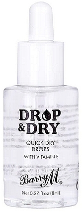 Kropelki przyspieszające wysychanie paznokci - Barry M Drop & Dry Quick Dry Nail Drops — Zdjęcie N1