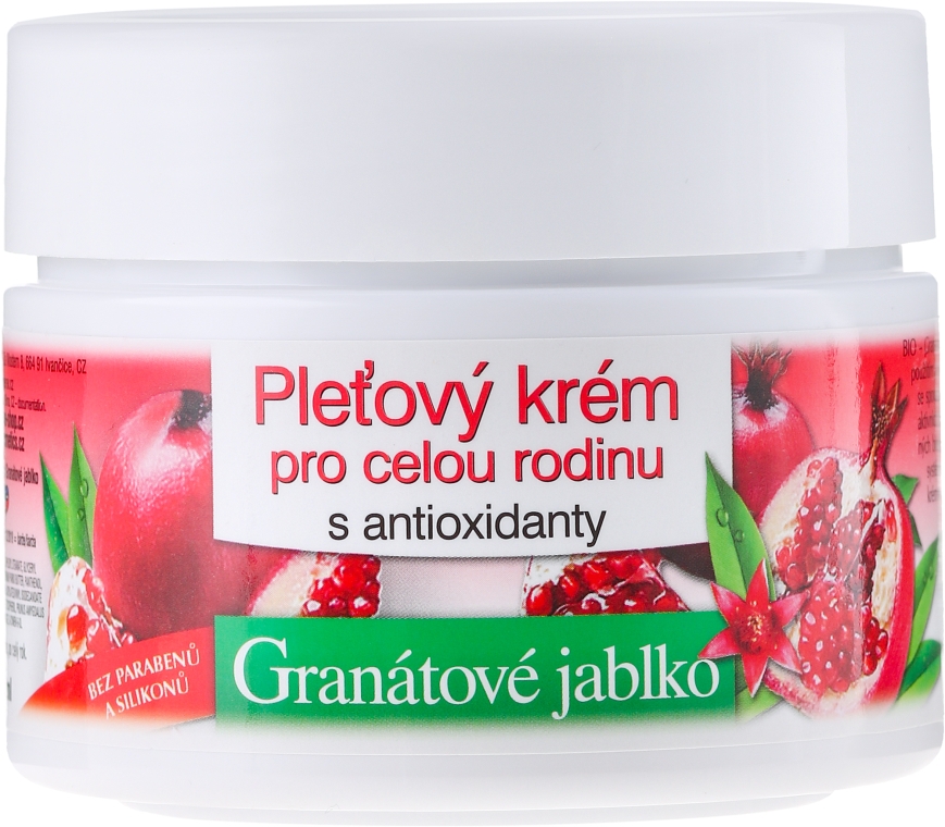 Krem do twarzy z antyoksydantami i granatem dla całej rodziny - Bione Cosmetics Pomegranate Cream For Whole Family — Zdjęcie N1