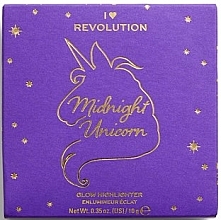 Rozświetlacz do twarzy - I Heart Revolution Midnight Unicorn Heart Hearts Highlighter — Zdjęcie N4