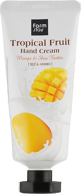 Krem do rąk z mango i masłem shea - FarmStay Tropical Fruit Hand Cream Mango & Shea Butter