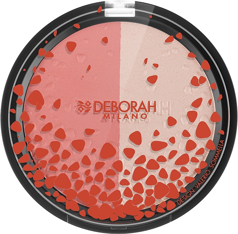 Róż i rozświetlacz w kompakcie - Deborah Duo Blush&Highlighter Design — Zdjęcie N2
