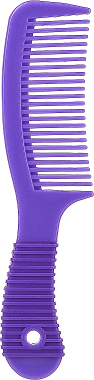 Grzebień do włosów z gumowaną rączką, 499835, fioletowy - Inter-Vion — Zdjęcie N1