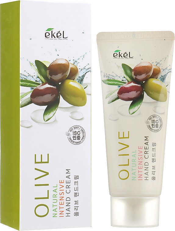 Zmiękczający krem do rąk z ekstraktem z oliwek - Ekel Natural Intensive Olive Hand Cream — Zdjęcie N1