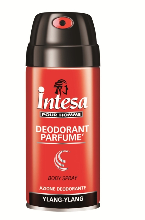Perfumowany dezodorant w sprayu do ciała dla mężczyzn Ylang-Ylang - Intesa Classic Black Ylang-Ylang Body Spray — Zdjęcie N1