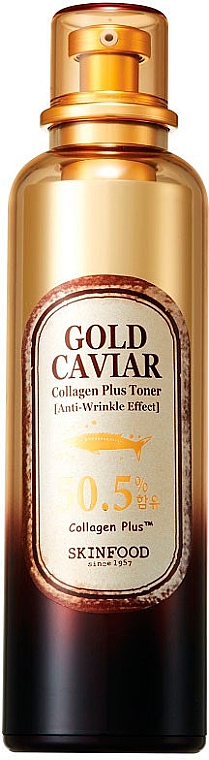 Tonik do twarzy z kawiorem - Skinfood Gold Caviar Collagen Plus Toner — Zdjęcie N1