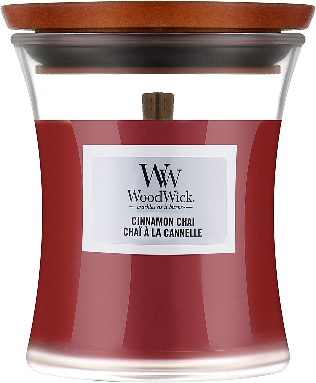 Świeca zapachowa w szkle - WoodWick Hourglass Candle Cinnamon Chai — Zdjęcie N1